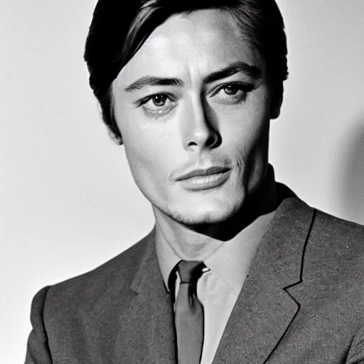 Image similar to alain delon in 1 9 6 3