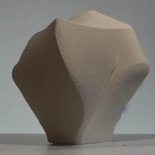 abstract clay sculpture