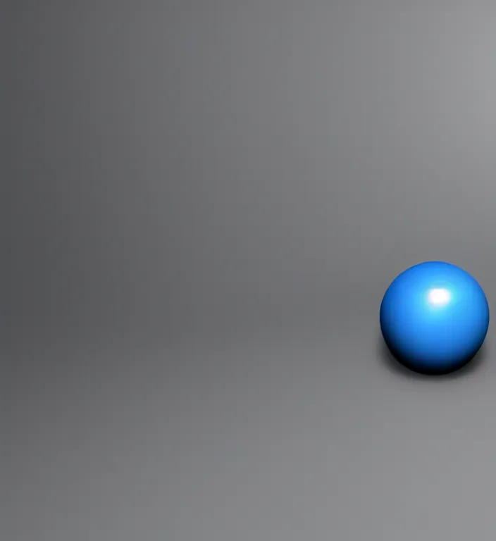 Prompt: a blue ball on a table + specular highlights, ambient occlusion, global illumination, bump map, reflective, caustics, refractive, unreal engine 5