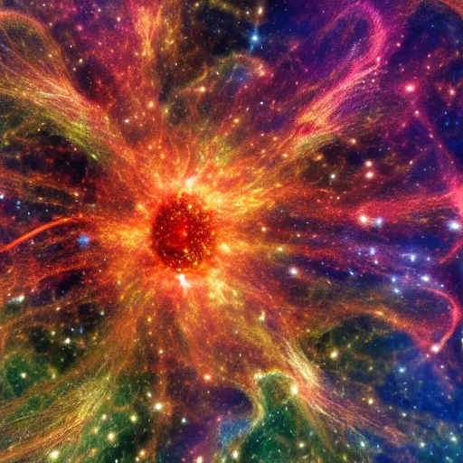 Image similar to the supernova and nebula rendered in apophysis