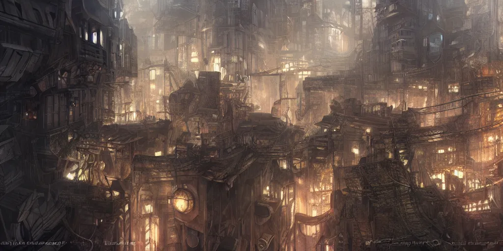 underground dense city, steampunk, Makoto Shinkai, | Stable Diffusion |  OpenArt