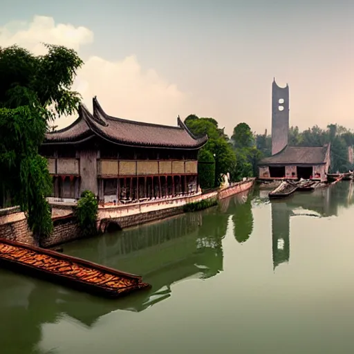 Image similar to wuzhen of china by martin rico y ortega