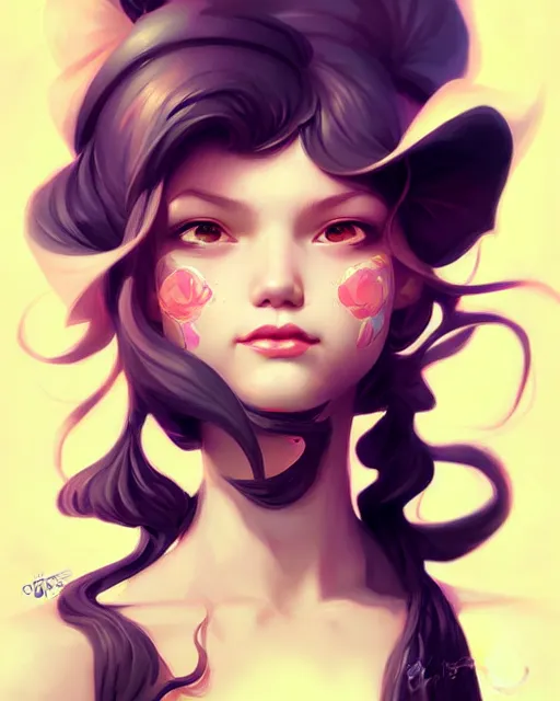 Image similar to digital art, fantasy portrait of smiling girl, by James Jean and by artgerm, by ross tran , ultradetailed, charachter design, concept art, trending on artstation,