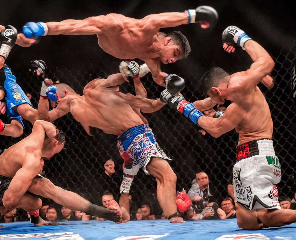 Image similar to chito vera knocks out dominick cruz via headkick, by annie leibovitz and steve mccurry, natural light, detailed face, canon eos c 3 0 0, ƒ 1. 8, 3 5 mm, 8 k, medium - format print