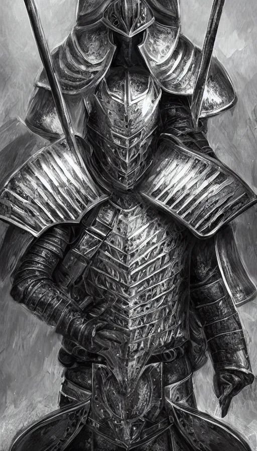 Image similar to digital art of a knight in full plate armor,chivalrous,imposing,heroic,intricate and beautiful armor,high quality artwork,4k