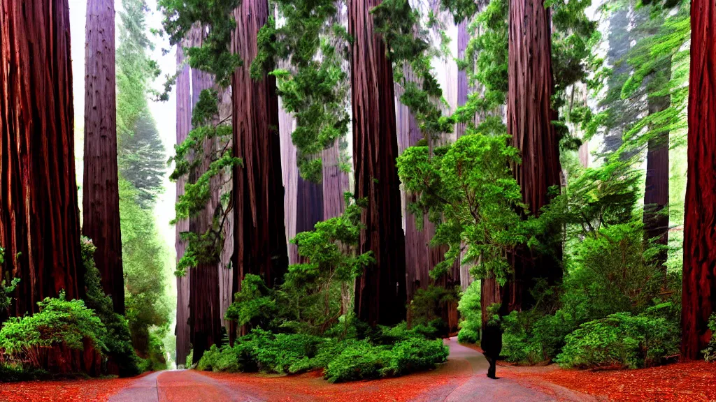 Image similar to San Francisco intertwined with Redwoods; by Klaus Bürgle and Imperial Boy;