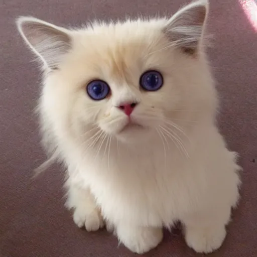 Image similar to a cute ragdoll