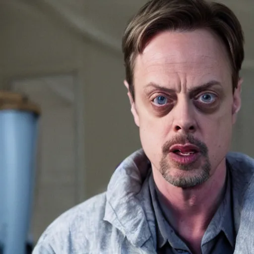 Image similar to Steve Buscemi playing Jesse Pinkman in Breaking-Bad