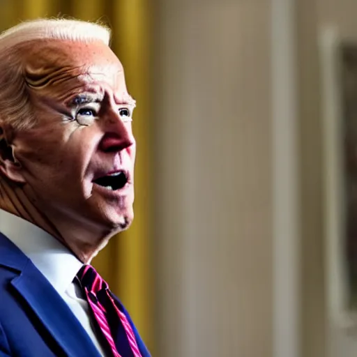 Prompt: Joe Biden as an action hero fighting off commies, 4k