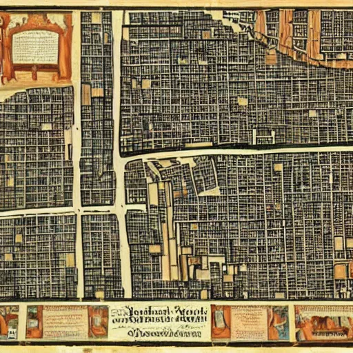 Image similar to map from the 1 5 0 0 s of jerry seinfeld's apartment