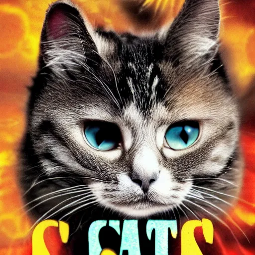 Prompt: cat movie poster