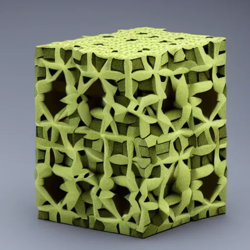 Prompt: mathematical menger sponge fractal, frog infestation, frog fractal