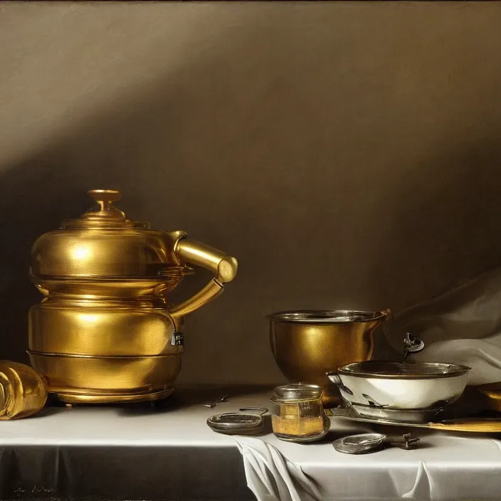 Prompt: still life painting of rx - 7 8 by pieter claesz, oil on canvas, strong lighting, highly detailed, hyper realism, golden hour, god rays, hd, 4 k