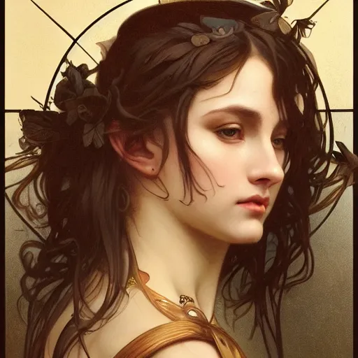 Image similar to beautiful woman with a skull for a face, intricate, art by artgerm and greg rutkowski and alphonse mucha and william - adolphe bouguereau, high detailed, 4 k,