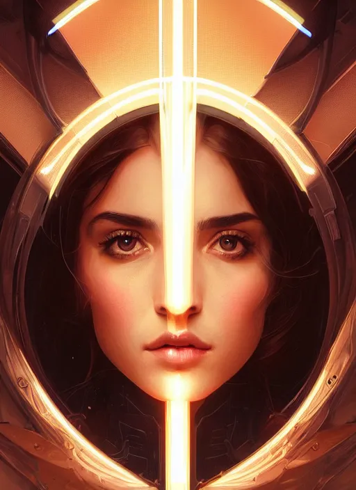 Prompt: symmetry!! portrait of ana de armas, sci - fi, tech wear, glowing lights!! intricate, elegant, highly detailed, digital painting, artstation, concept art, smooth, sharp focus, illustration, art by artgerm and greg rutkowski and alphonse mucha