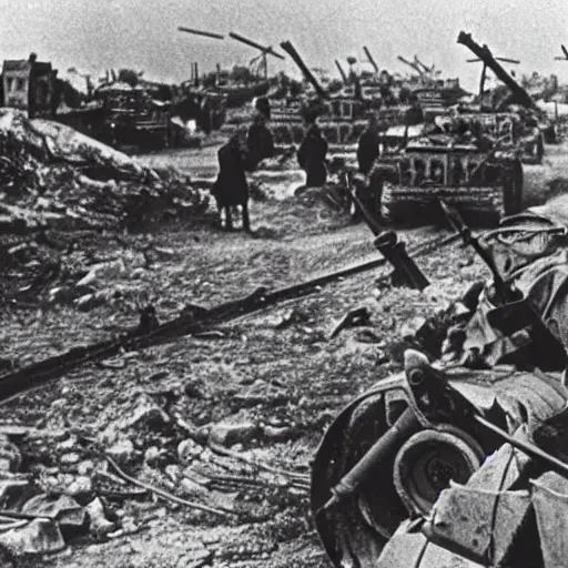 Image similar to the battle of stalingrad, historical photo, official archives