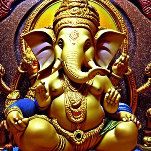Ganesha, 8k, highly realistic, hyper detailed, unreal | Stable ...