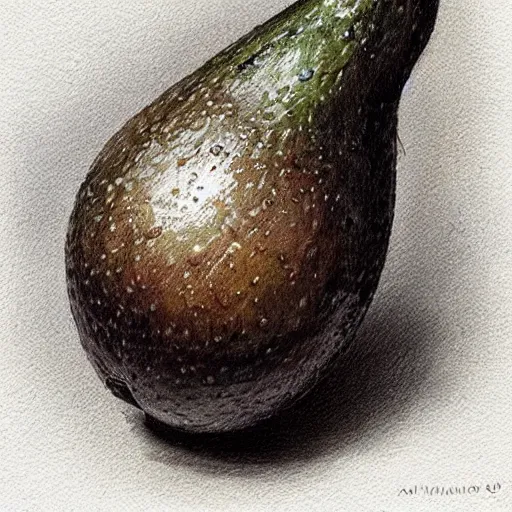 Prompt: watson - avocado hybrid by jean - baptiste monge