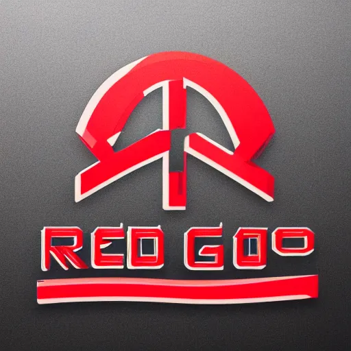 Image similar to modern logo for a game company. red