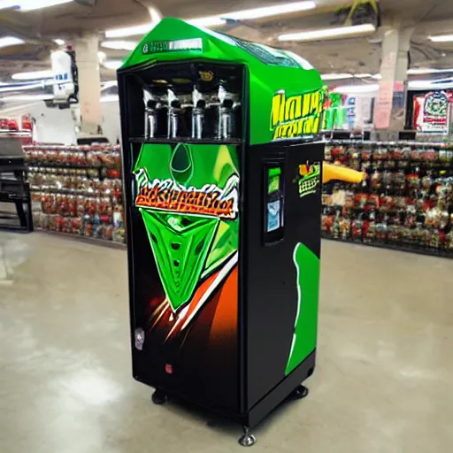 Prompt: seductive mountain dew machine transformer