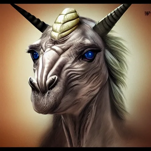 Prompt: animal half unicorn and half jiraff, higly detailed, 8 k, photorealistic, art concept, artstation, sharp focus