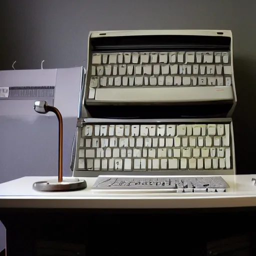 Image similar to a old computer, memphis design