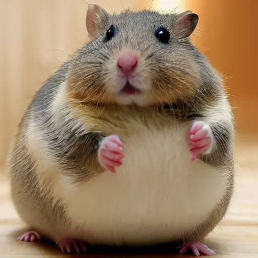 Image similar to fat obese anthropomorphic hamster