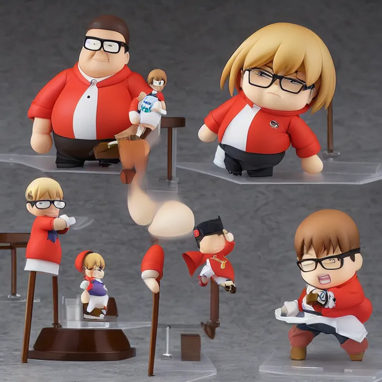 Image similar to peter griffin, an anime nendoroid of peter griffin, figurine, detailed product photo