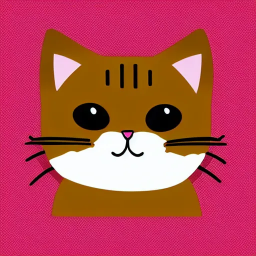 Prompt: “cute kitty vector art”