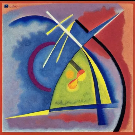 Image similar to novo nordisk logo by kandinsky, oil on canvas