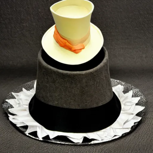Image similar to crab in a top hat
