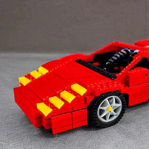 Image similar to red ferrari testarossa lego set