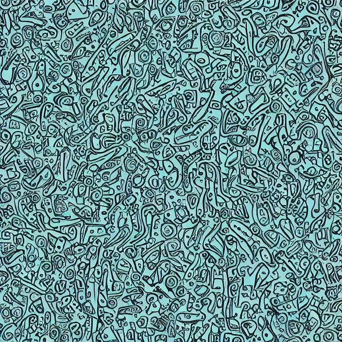 Image similar to vector pattern with human body parts, vector illustration, simple colors, minimalism, symmetry, symmetrical, looping, artstation, DeviantArt