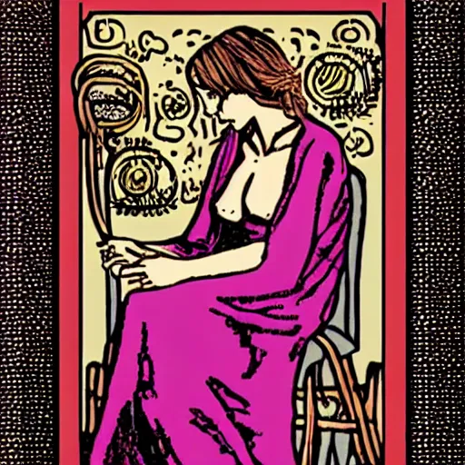 Image similar to Tarot card of Emma Watson