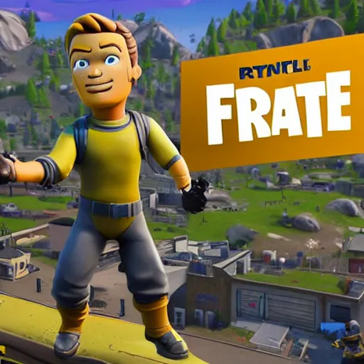 Image similar to vault boy in fortnite, promotional poster, 3d, ultra realistic, insanely detailed, photorealistic, 4k