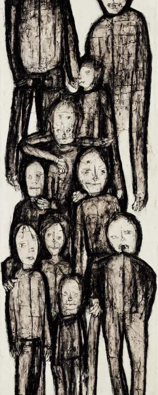 Prompt: diagram of a family, by bernard buffet and stephen gammell and emil nolde, 8 k, trending on artstation