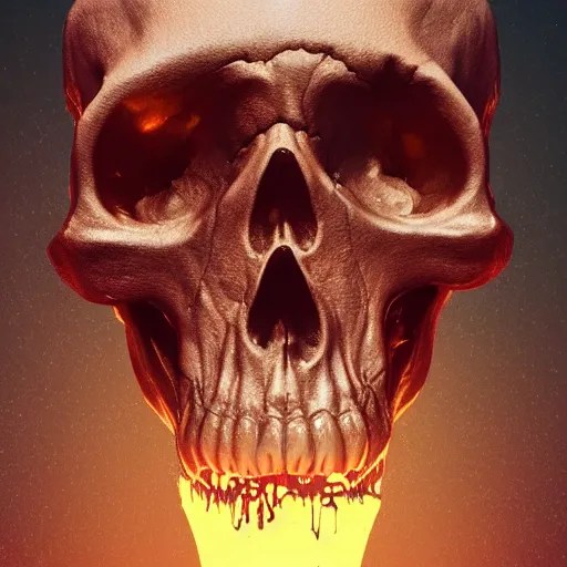 Image similar to portrait_of_a_melting_skull._intricate_abstract._intricate_artwork._by_Tooth_Wu_wlop_beeple_dan_mumford._octane_render_trending_on_artstat