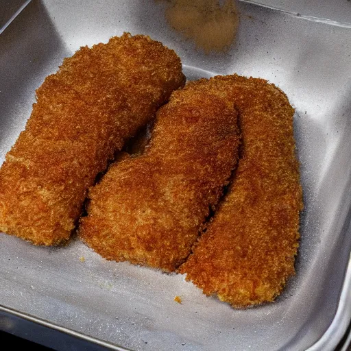 Image similar to jerma 9 8 5 puts his breaded in breadcrumbs hands in a deep fryer, hd, realistic, 8 k