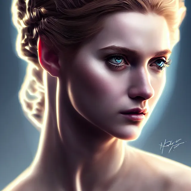 Prompt: epic professional digital art portrait of Helen of Troy, glamour shot, best on artstation, cgsociety, wlop, Behance, pixiv, astonishing, impressive, outstanding, epic, cinematic, stunning, concept art, gorgeous, much detail, much wow, masterpiece.