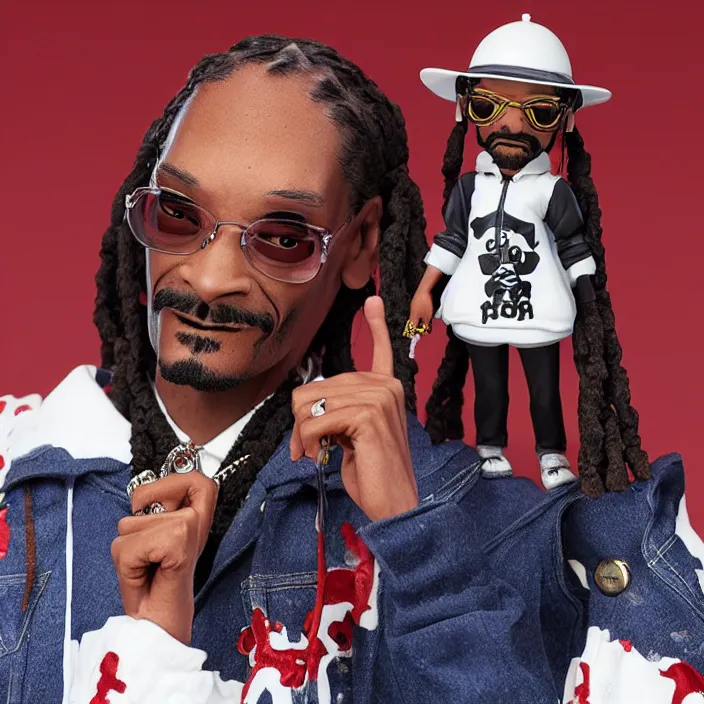 Prompt: Snoop Dogg, An anime Nendoroid of Snoop Dogg, figurine, detailed product photo