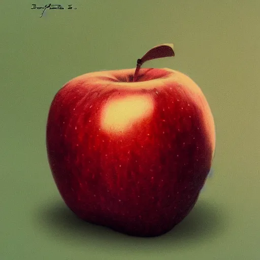 Prompt: an apple by Jay Tea