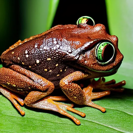 Prompt: Surinam frog with back covered in eyeballs, highly detailed, realistic, scientific