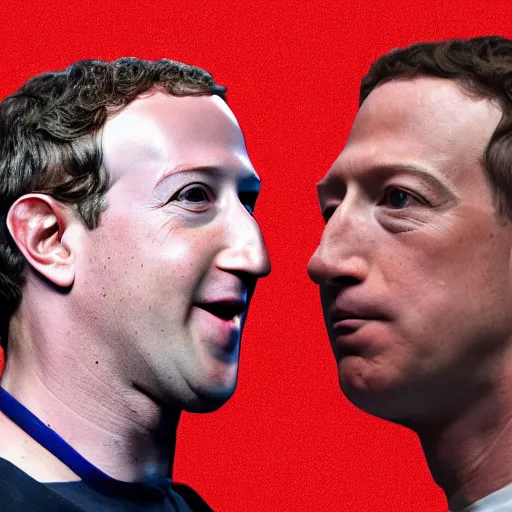 Image similar to mark zuckerberg fighting jeff bezos in the octagon ufc