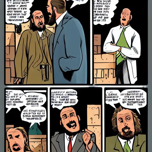 Image similar to special agent jesus, comic