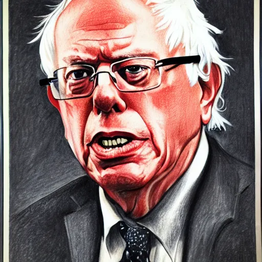 Image similar to Bernie Sanders in the we need you WW2 posters, portrait, pencil drawing, 4k