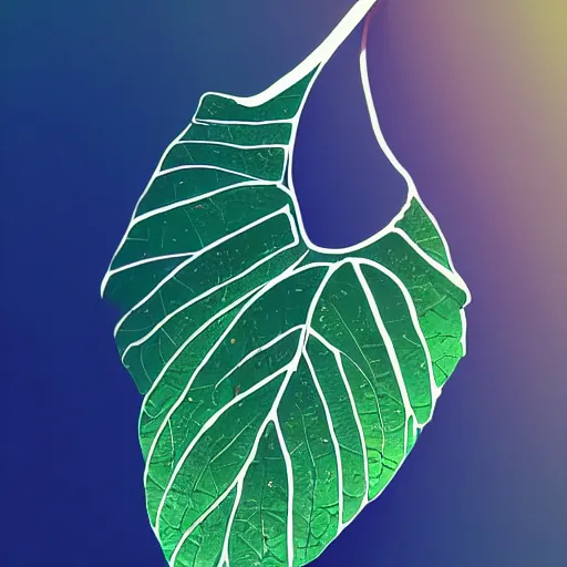 Image similar to leaf moon night vine leaves magic roots vivid beautiful trending on artstation