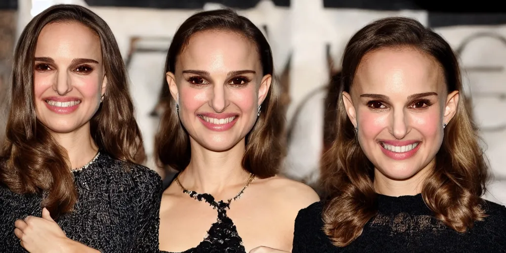 Image similar to Natalie Portman with good teeth