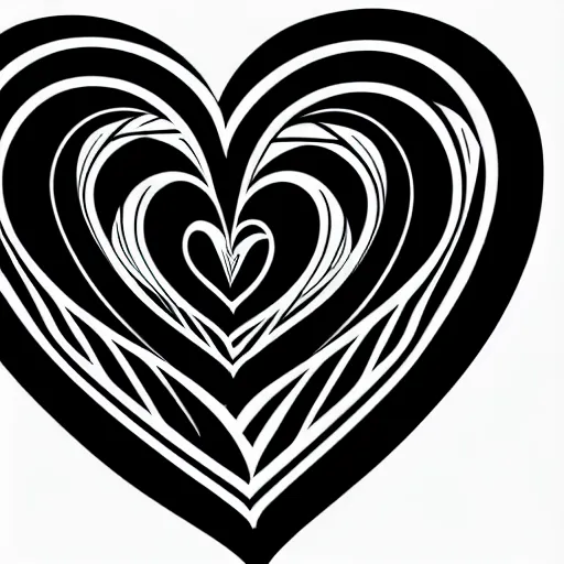 Image similar to dark magical heart logo, 4 k, vector illustration, hd