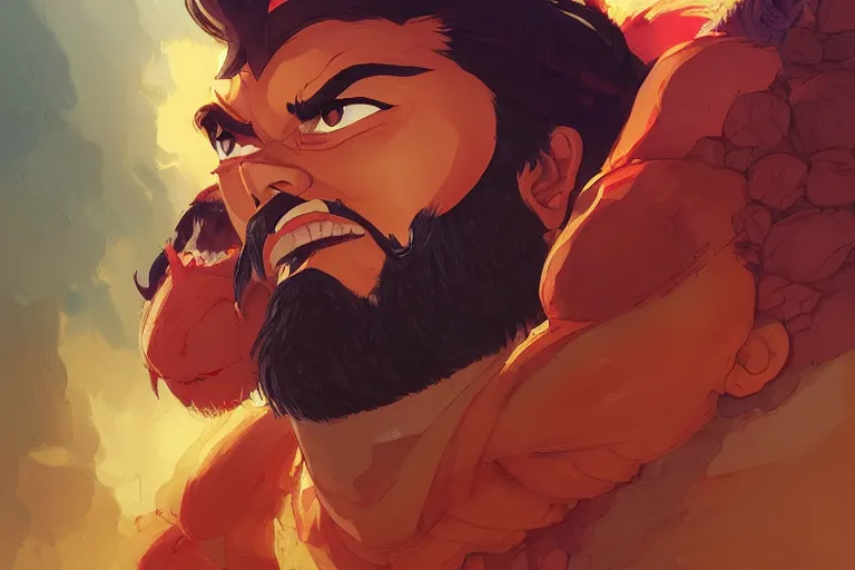 Prompt: portrait of ravana, official fanart behance hd artstation by jesper ejsing, by rhads, makoto shinkai and lois van baarle, ilya kuvshinov, ossdraws, cel shaded and by feng zhu and loish and laurie greasley, victo ngai, andreas rocha, john harris