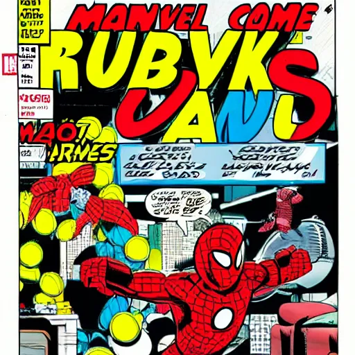 Image similar to marvel comic book cover with rubber ducky man